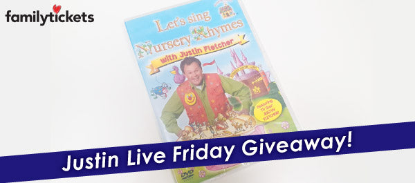 WIN CBeebies star Justin Fletcher's sing-along DVD in our Justin Live Giveaway!